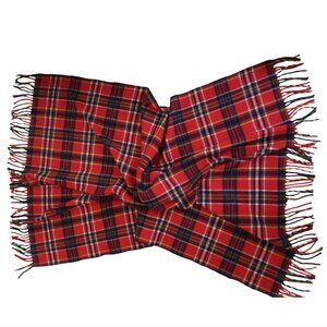 vtg PENDLETON wool plaid throw blanket